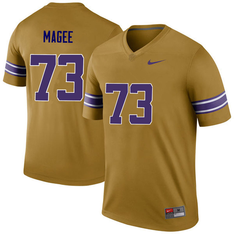 Men LSU Tigers #73 Adrian Magee College Football Jerseys Game-Legend - Click Image to Close